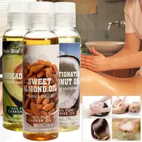 

Wholesale 100% Natural Pure Cold Pressed Avocado Sweet Almond Coconut Body Massage Oil For Hair Skin Care