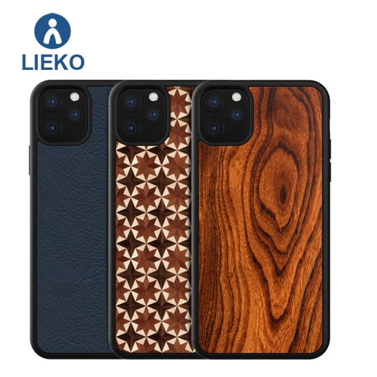 For iphone XI leather case matte soft edge hard back blank case with groove Custom inlay leather cell phone cover for iPhone 11
