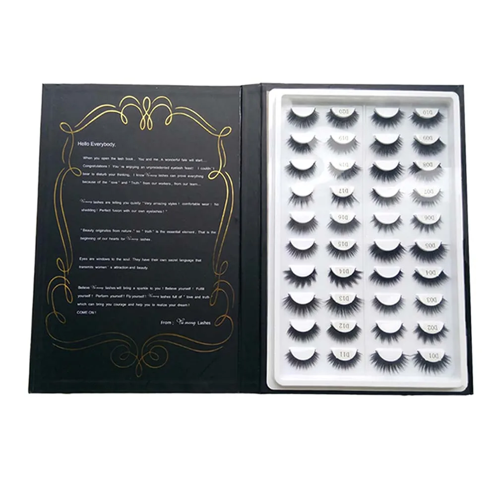 

new lashes styles angel collection printing eyeslashes book, Natural black