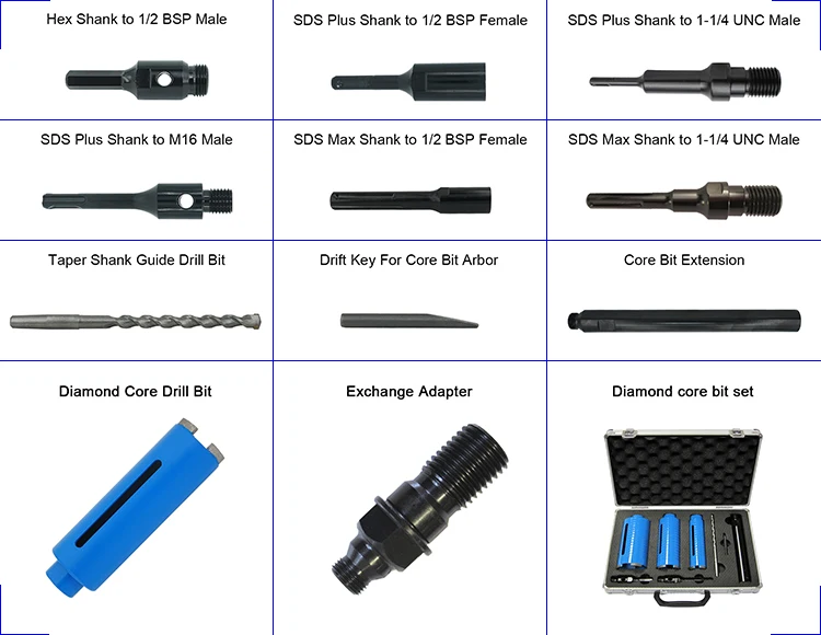 Adaptor Diamond Core Drill Bit Adapter Dd160 E250 E200 350 Ddbl To 1