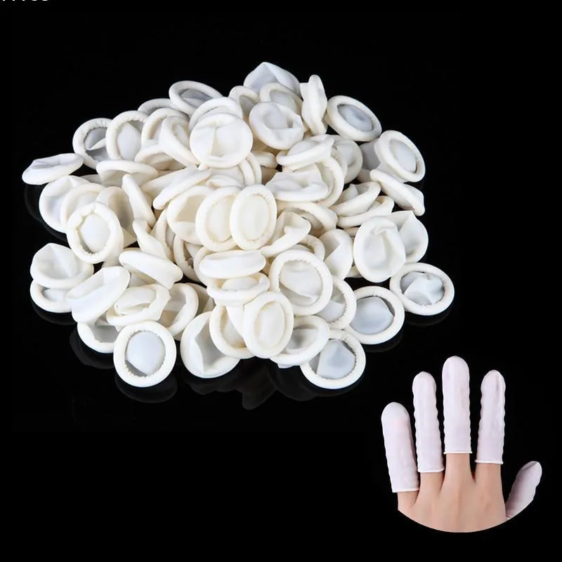 Esd Cleanroom Nitrile Natural Latex Finger Cots Antistatic Beige