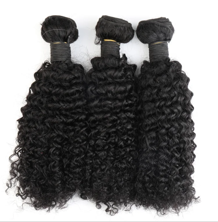 

Blisshair virgin remy double drawn bundle human hair mongolian kinky curly hair, N/a