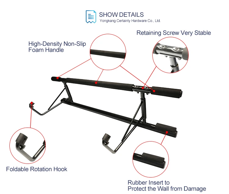 Exerciser Body Strength Training Chin Door Pull Up Gym Bar
