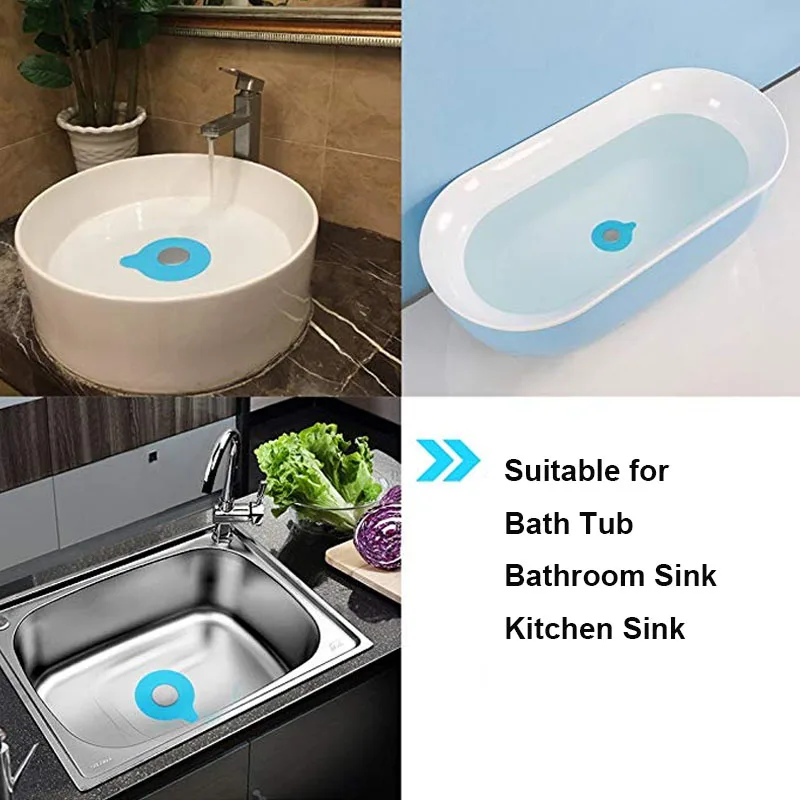 Bathtub Drain Stopper Silicone Bath Tub Drain Stopper Plug Cover for Bathroom,Floor Drains and Kitchen