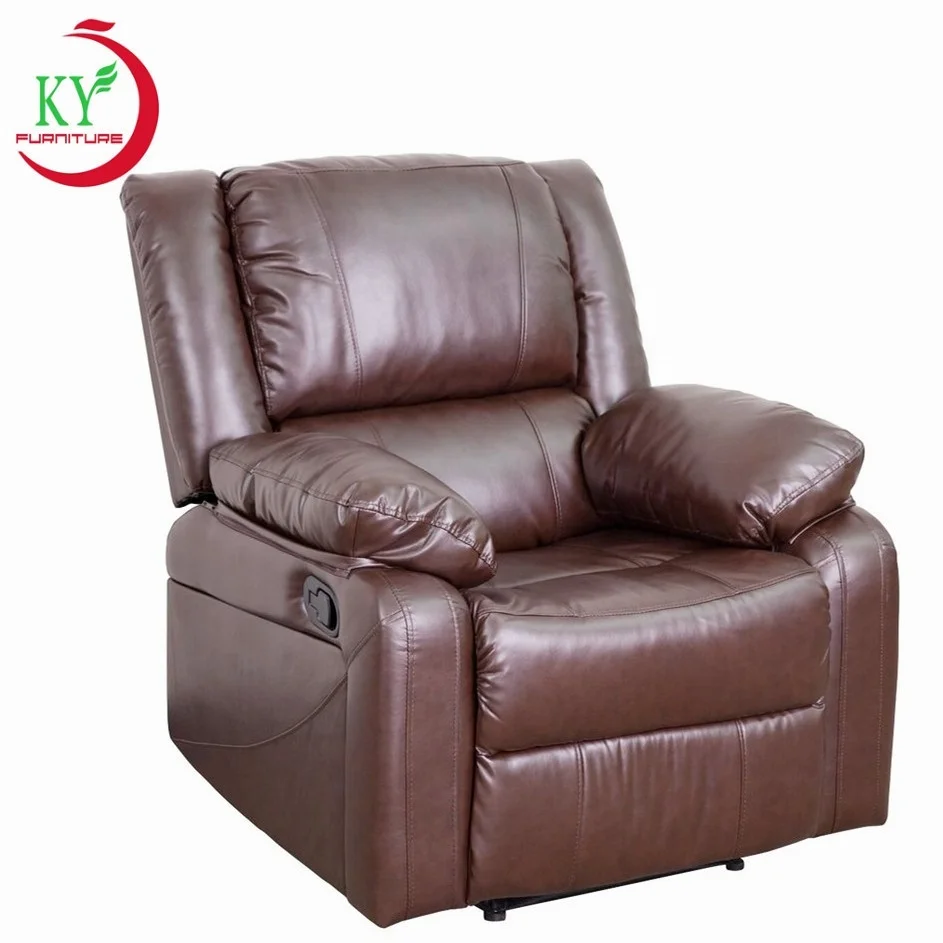 

JKY Furniture 2019 New Design Home Furniture Living Room Luxury Leather Manual Recliner Sofa Chairs