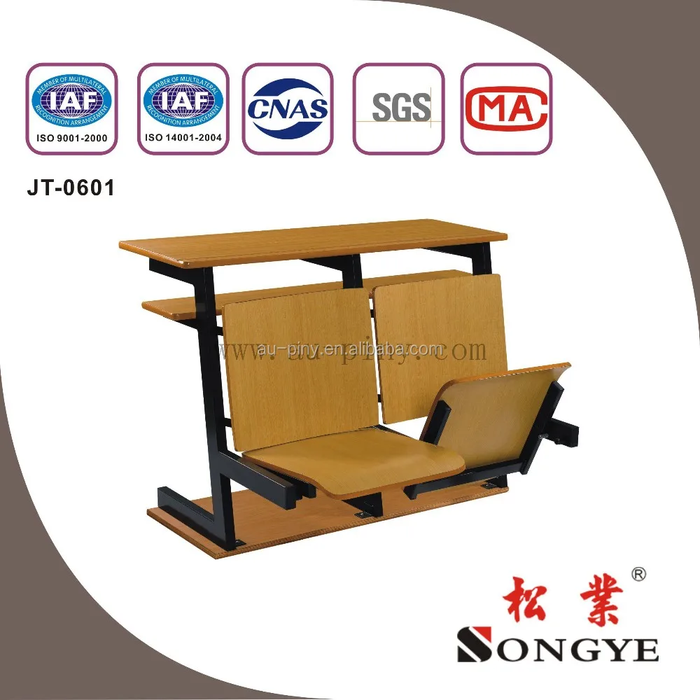 Sy Good Quality Folding Study Wooden Desk Chair Folding School