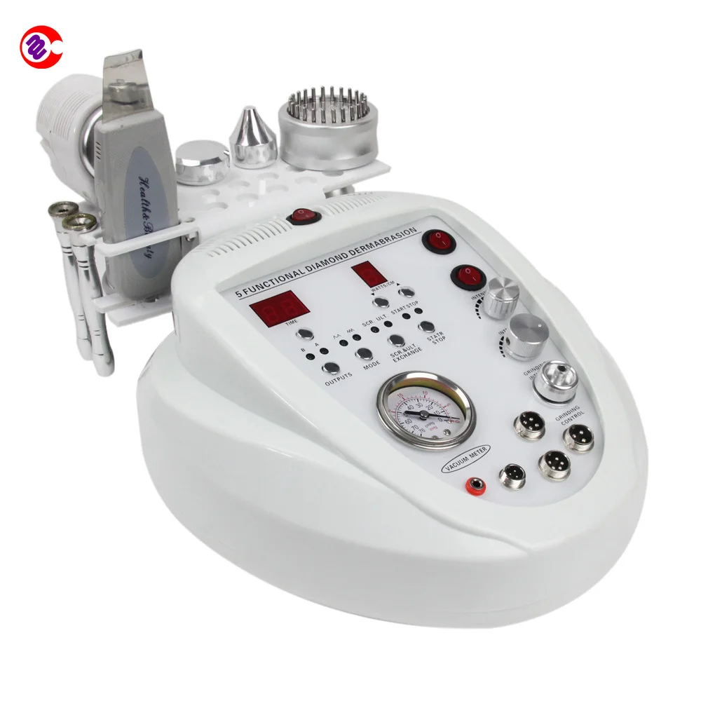 

5 in1 Diamond Microdermabrasion Dermabrasion Microcurrent hot & cold hammer Ultrasonic Skin Scrubber Beauty Machine