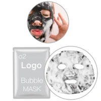 

Toxin cleansing oil control foam purifying o2 black oxygen bubble sheet facial face mask