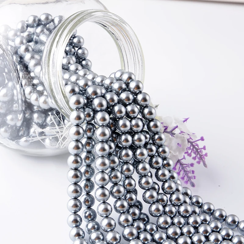 

4mm 6mm 8mm Shiny Glass Pearl Round Beads Sell Faux Glass Pearl Beads for Decorating, Vaious,more than 60 kind colors