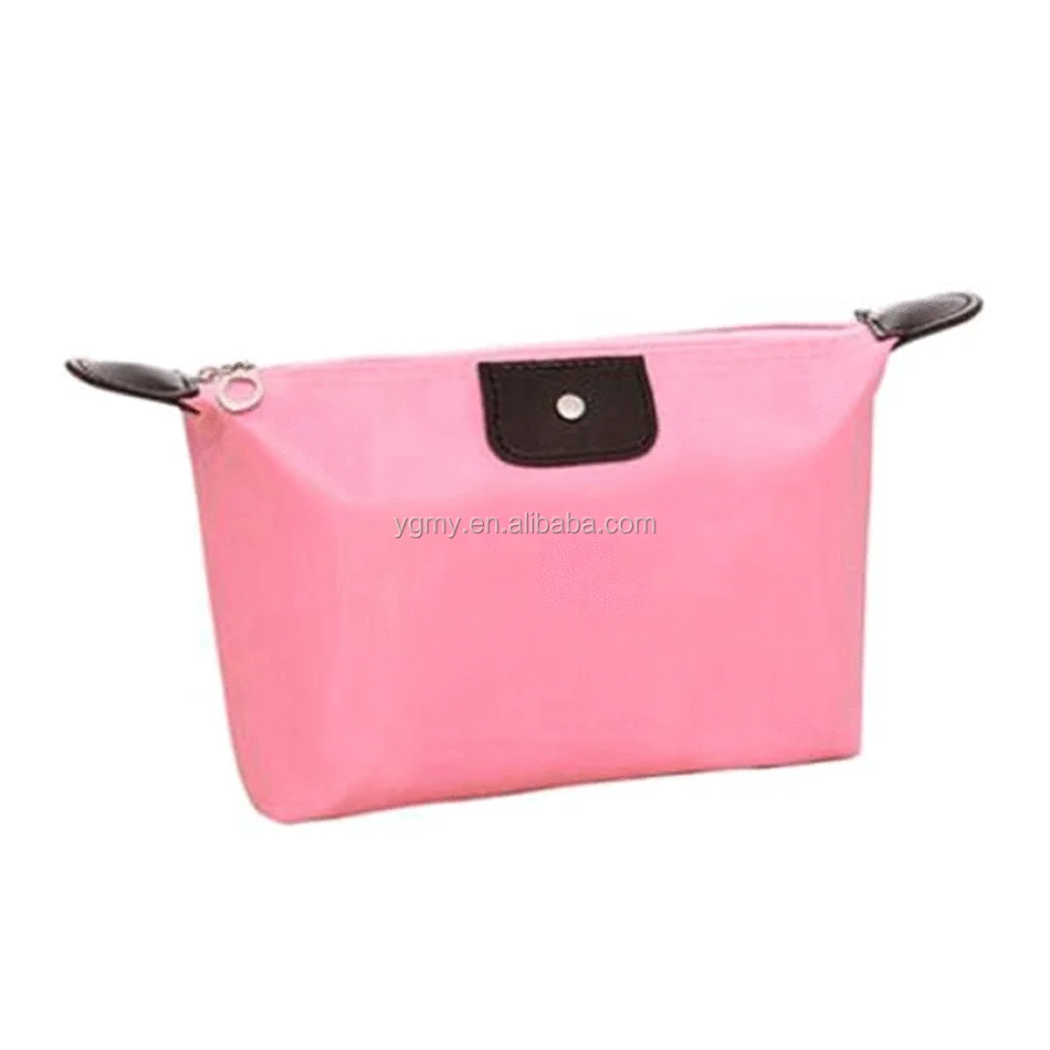 Dumpling Makeup Bag Solid Color Polyester Cosmetic Bag Around Soft