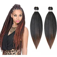 

Soft Pre stretched Layered Yaki Style Ombre Color 26 inch Jumbo Braid for Crochet Twist Hot Water EZ Braids