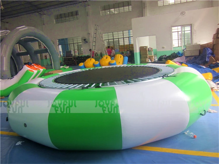 inflatable trampoline with net