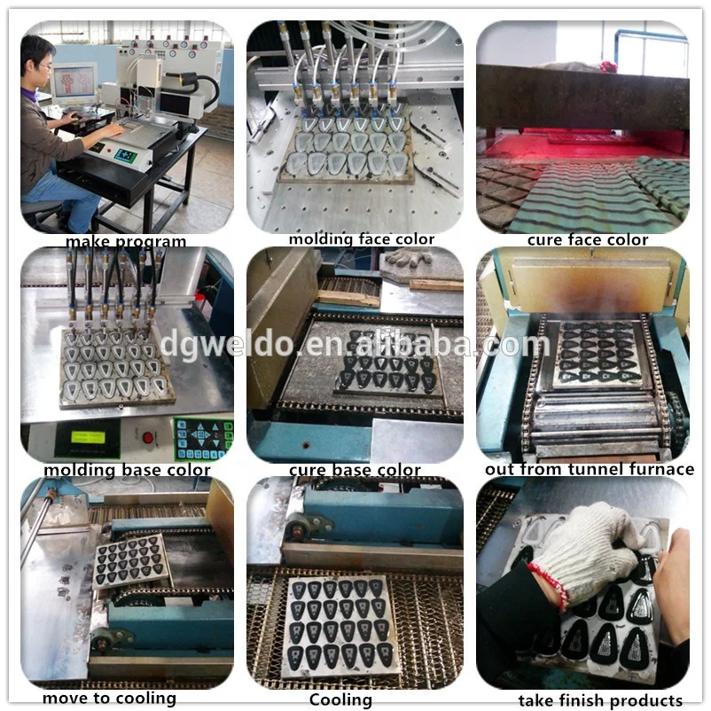 Weldo 18 colors automatic pvc rubber label making machine to make rubber labels for clothing