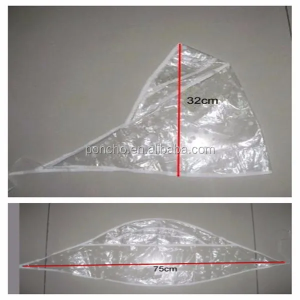 
Waterproof Women Plastic Rain bonnet/rain cap cover 