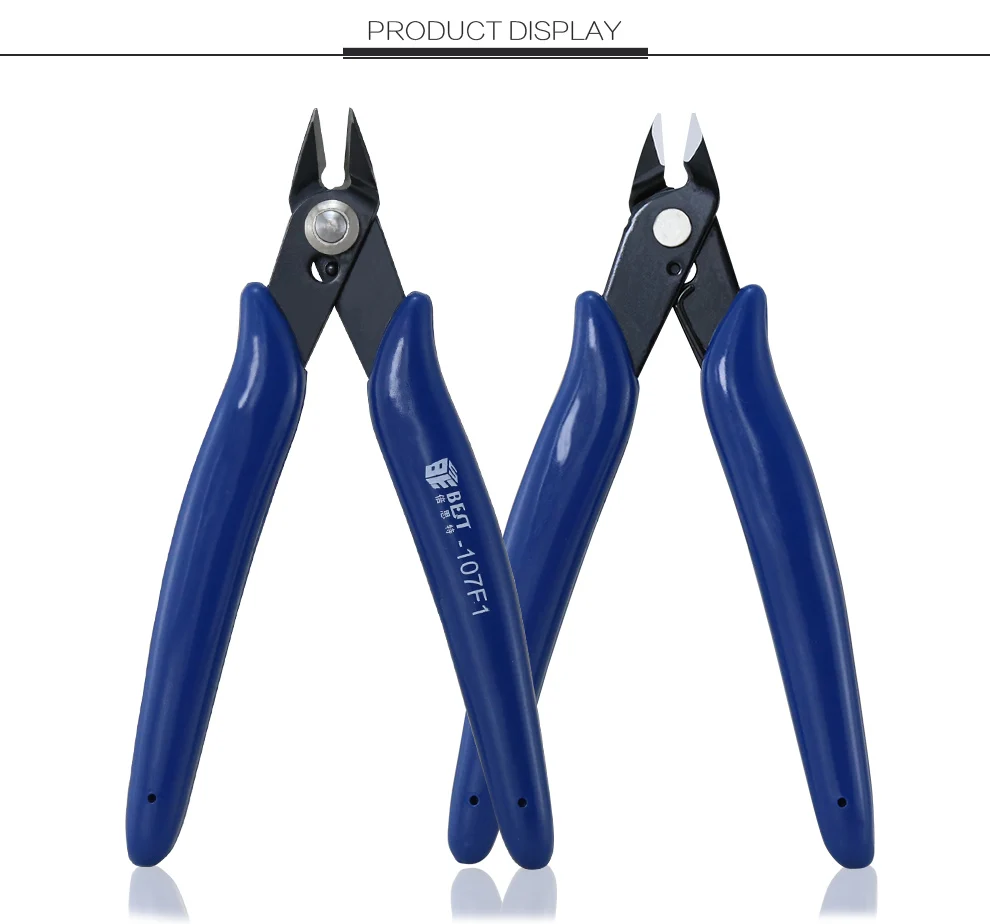 New Easy Operation BST-107F Mini Electronic Diagonal Side Cutting Pliers Cable Wire Cutter Repair Pry