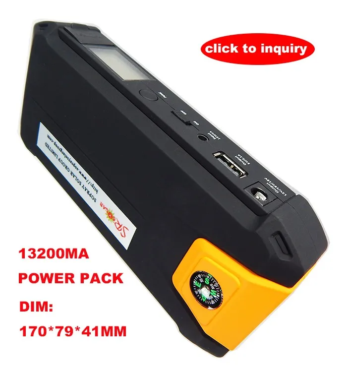Car Jump Starter Smart Clamp Battery Cable 16800mah Power Bank