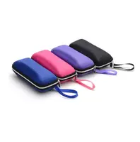 

Queena Eyewear Cases Cover Sunglasses Case For Women Glasses Box With Lanyard Zipper Eyeglass Cases