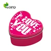 Sublimation Heart shaped Unique Metal Tin lovers'candle holder
