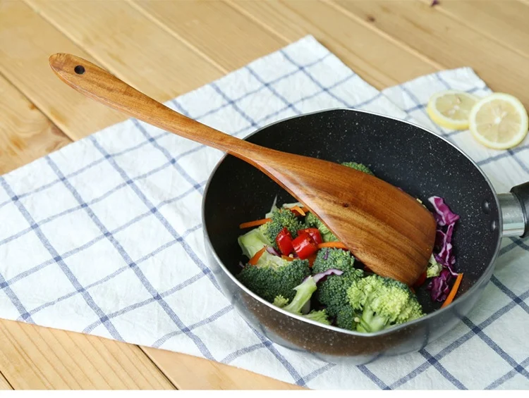 
wooden cooking kitchen accessories set teak wood cooking utensil set 