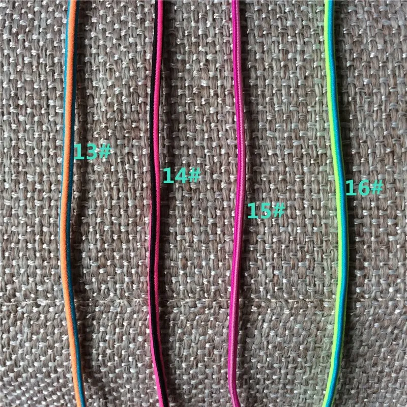 Guangzhou Factory Stock Supply 24 Solid Colors Hair Tie Bungee Cord