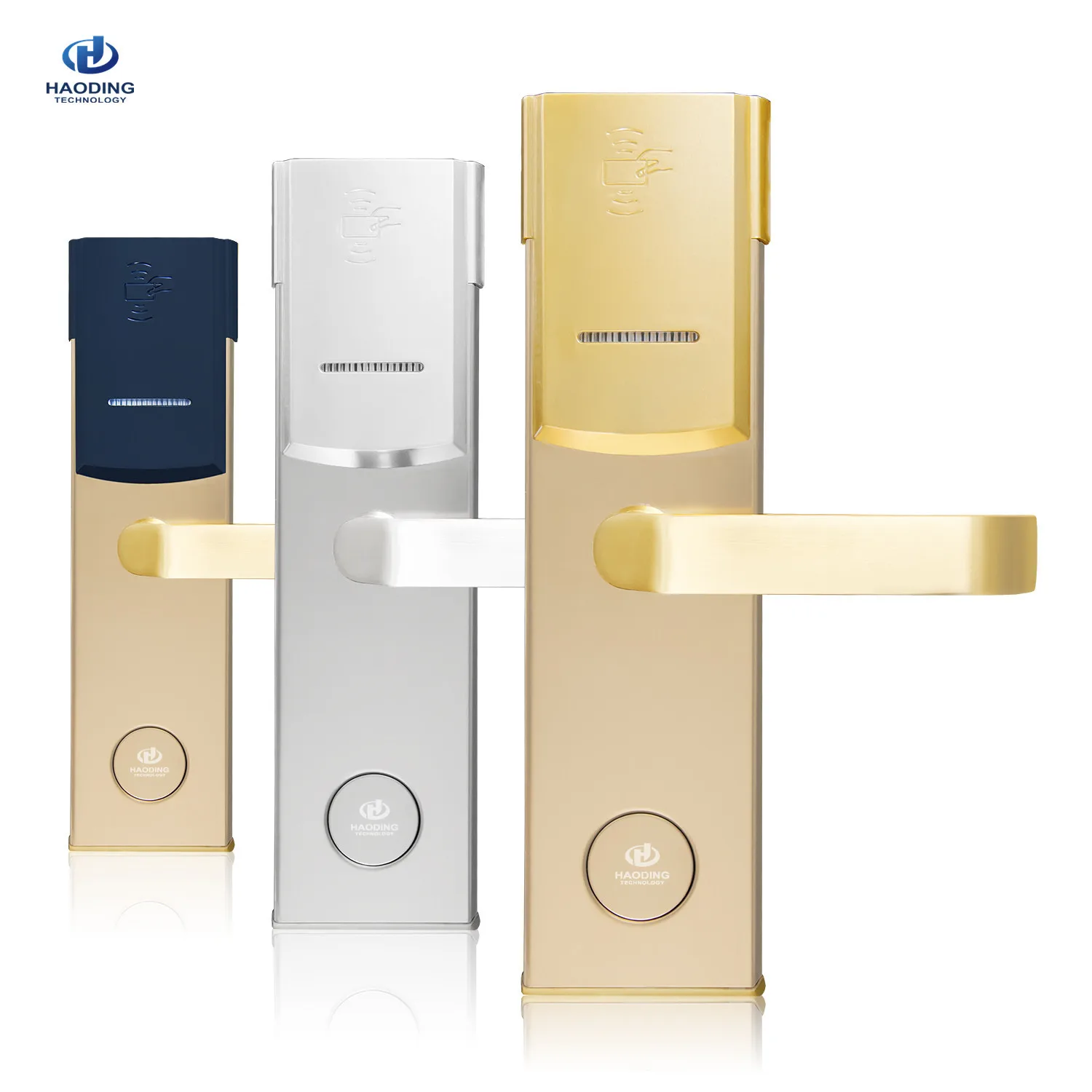 stainless steel smart hotel rifd lock keycard door lock system with api