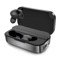 

2019 NEW! Premium Quality Bluetooth 5.0 tws bluetooth earbuds with 2600mah power bank and LDS antenna