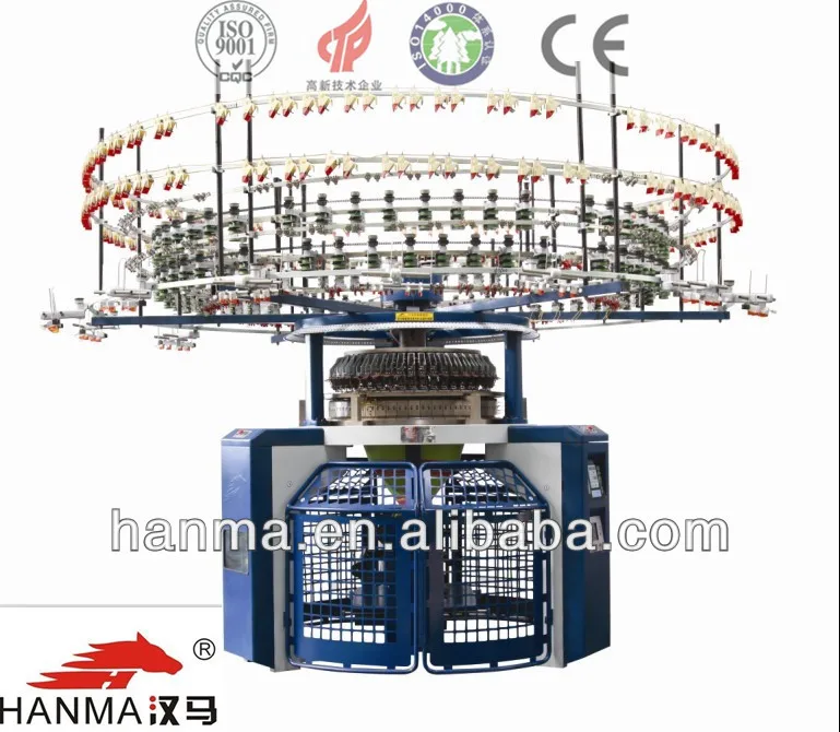 single jersey Auto striper circular knitting machine use for produce color-stripes fabrics