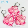 Hot selling custom logo/color PVC key pegs fashion accessories High-heeled shoe keychain