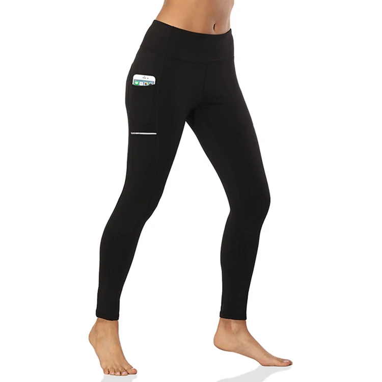running leggings high waist pocket door