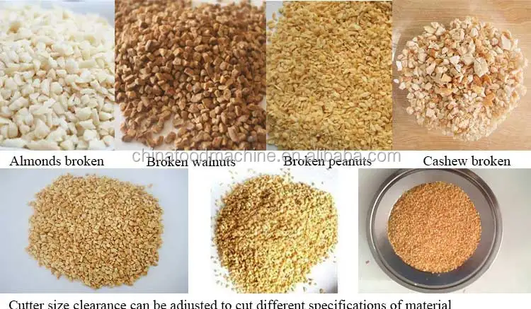 Dicing Machinery Walnut Crusher Pistachio Crushing Almonds Bean Cutter Chopper Cashew Nuts Peanut Chopping Cutting Machine supplier