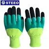 high Impact-Resistant two tier latex and nitrile dipping 13 gauge polyester liner safety working glove