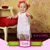2017 Baby Girl Party Dress Children Frocks Designs White Boutique Kids Tassel Fringe Trim Dress 1-6 Years Old Baby Girl Dress