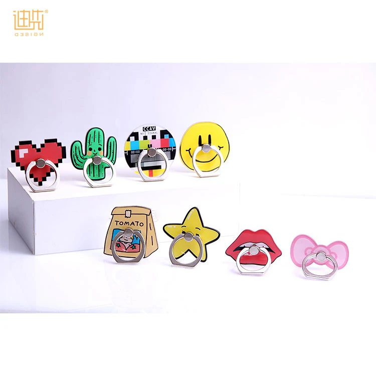 

Custom Sticky Finger Ring Stand Smart Phone Ring Holder for iPhone, Customized