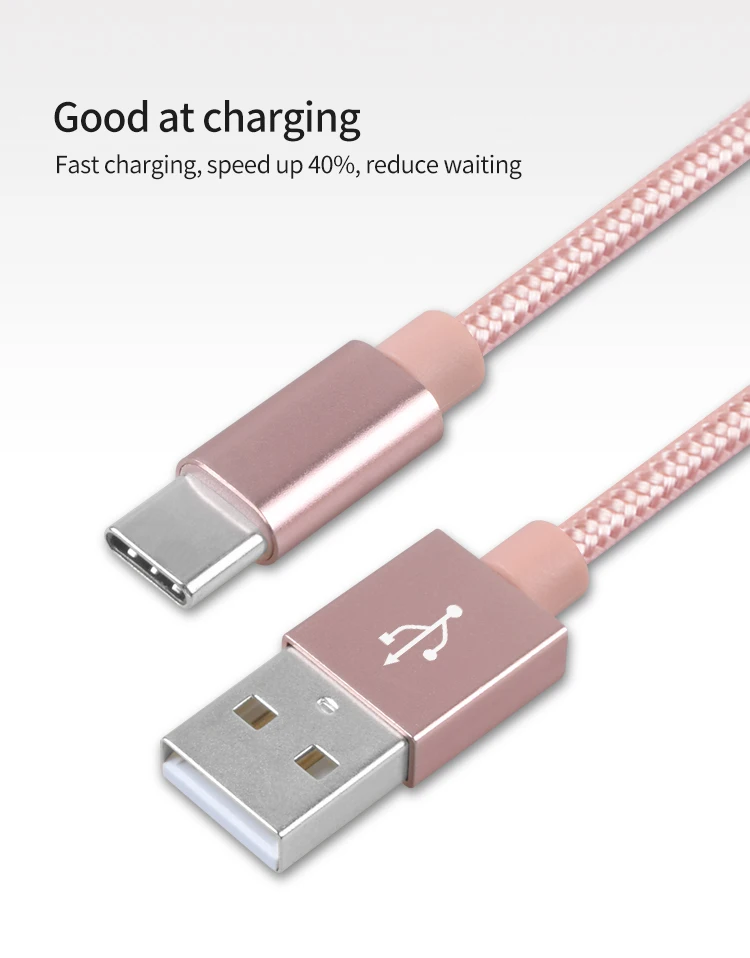 Wholesale High Quality Nylon Braided Micro Usb Cable For Iphone