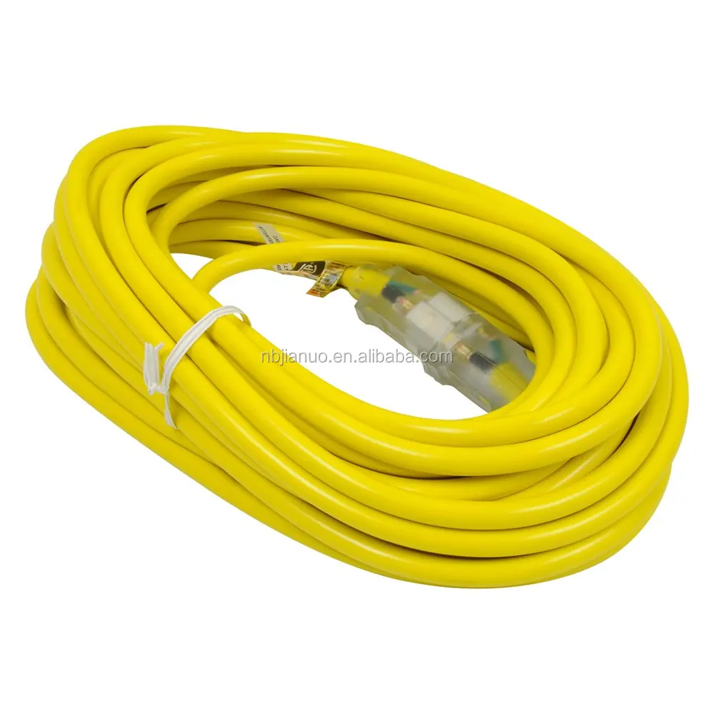 25ft SJTW Cable 12/3 Lighted Extension Cord Outdoor