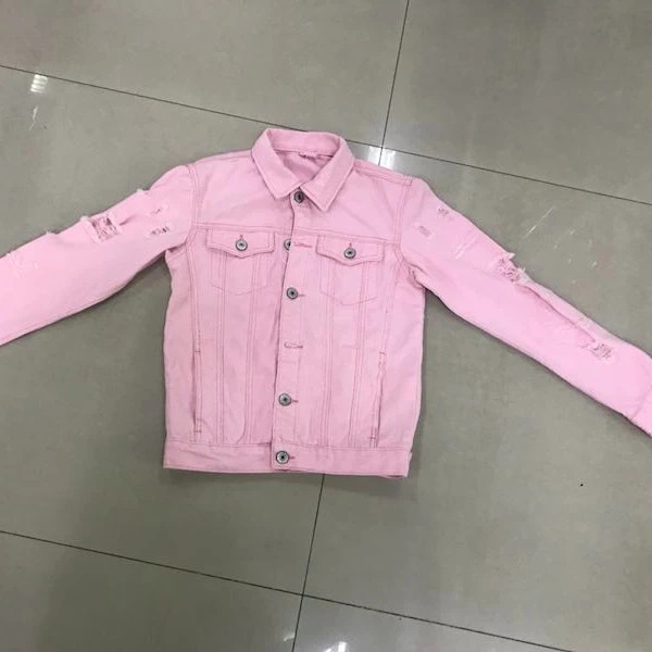 

IN-STOCK 2019 high quality cheaper camo jackets women clothing pink denim jackets for girls