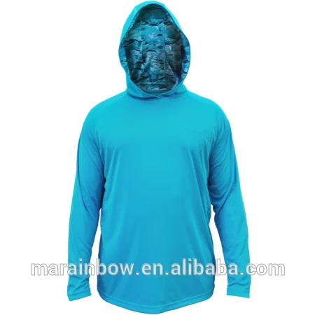 long sleeve hooded fishing shirt