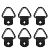 6PCS 2" Diameter Black Steel Cargo Tie Down Anchor Ring for Truck Bike ATV
