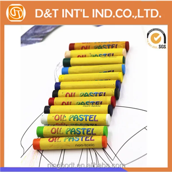 12 colors standard oil pastel with customized printing