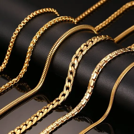 

Stainless Steel new gold chain design for men