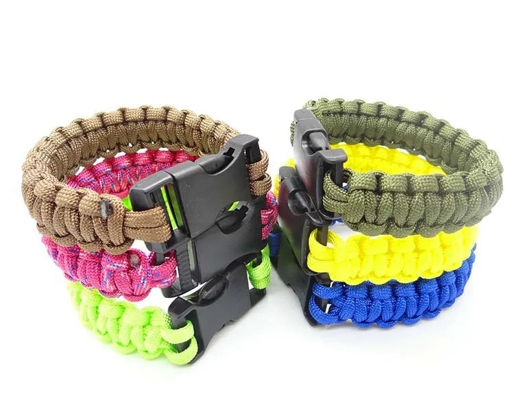 

2018 the latest bangle charm bracelet paracord survival bracelet for bracelet child alarm