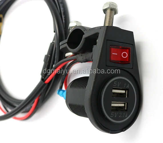 Professional Motorcycle 12v Usb Charger With On-off Switch - Buy