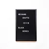 Hot Sale Black Frame Message Changeable Letter Board 12*18 Inch Black Felt Letter Board With Letters