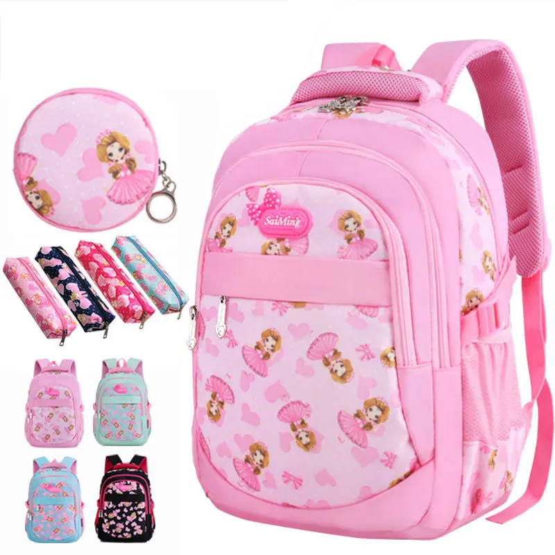 

Dropshipping Girl Backpacks Kids Satchel Children School Bags Orthopedic Waterproof BookBag