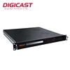 Digital TV Broadcasting System 12 Chs DVB S S2 To DVB-T Converter Satellite IP To Analog Modulator Analog To Digital Modulator