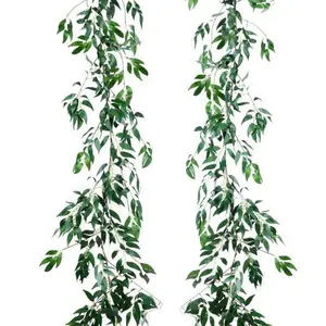 Image of Factory Direct wholesale Artificial Weeping Willow Leaves Garland Leaves Vine for Greenery Wedding Decoration