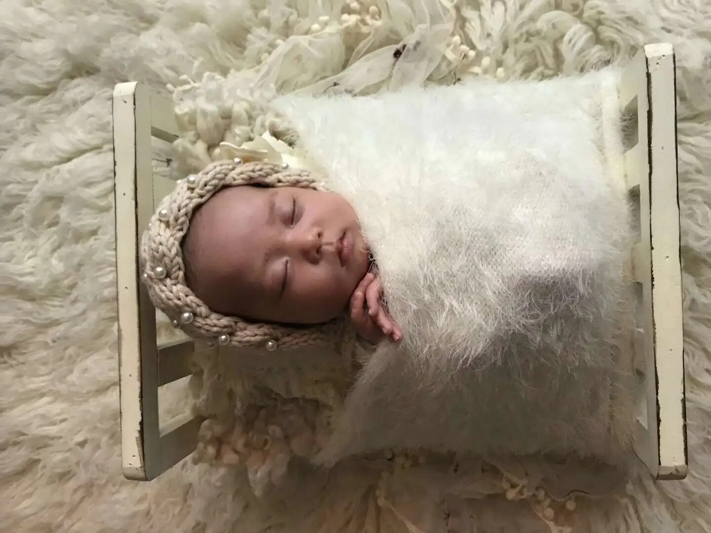 Newborn Wool curly blanket backdrop Baby Wool curly blanket background Newborn baby photography props