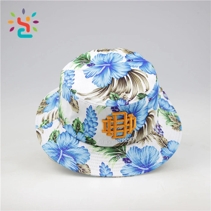 flower bucket hat with string