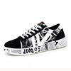 2019 New design spring season fashion colorful canvas couple shoes round headed unisex sneakers China suppliers wholesale