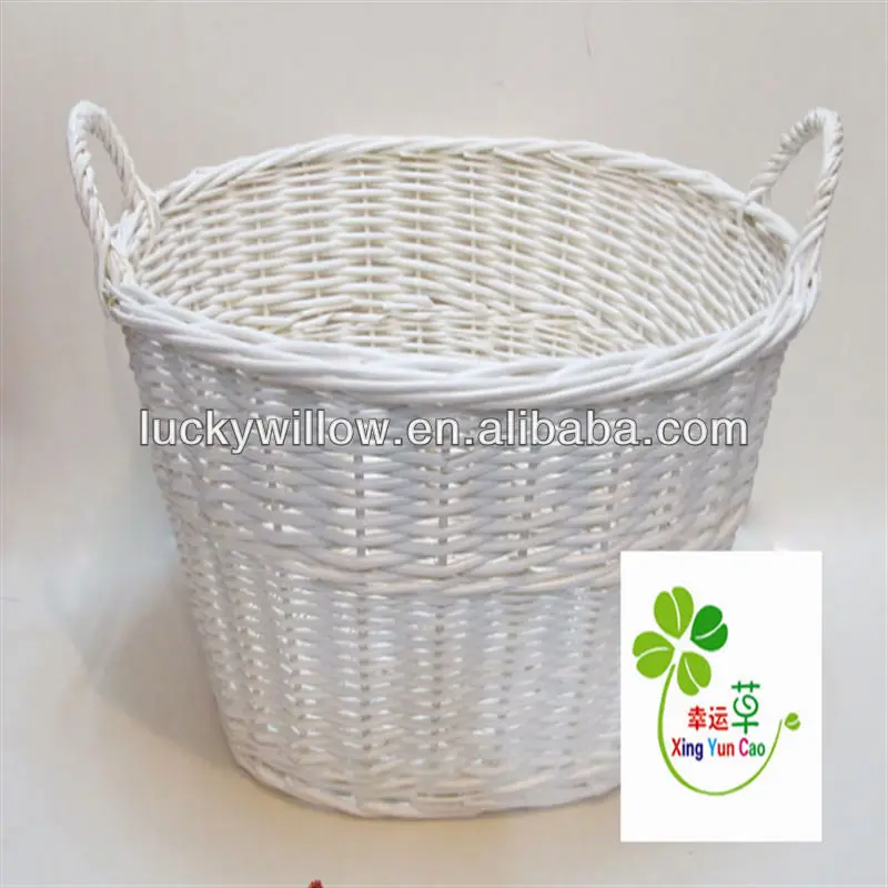 white washing basket